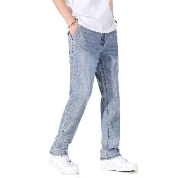 Thin Loose Light Business Straight Jeans by GJG Denim