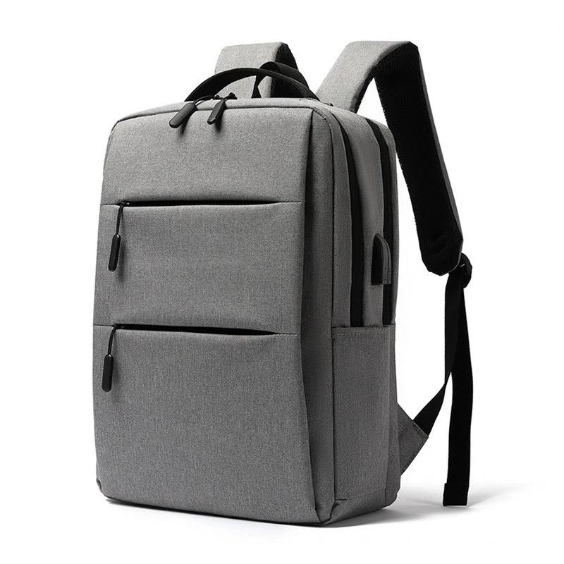 Men's Casual Business Computer Bag Usb Large Capacity Travel Student Outdoor Backpack by GJG Denim