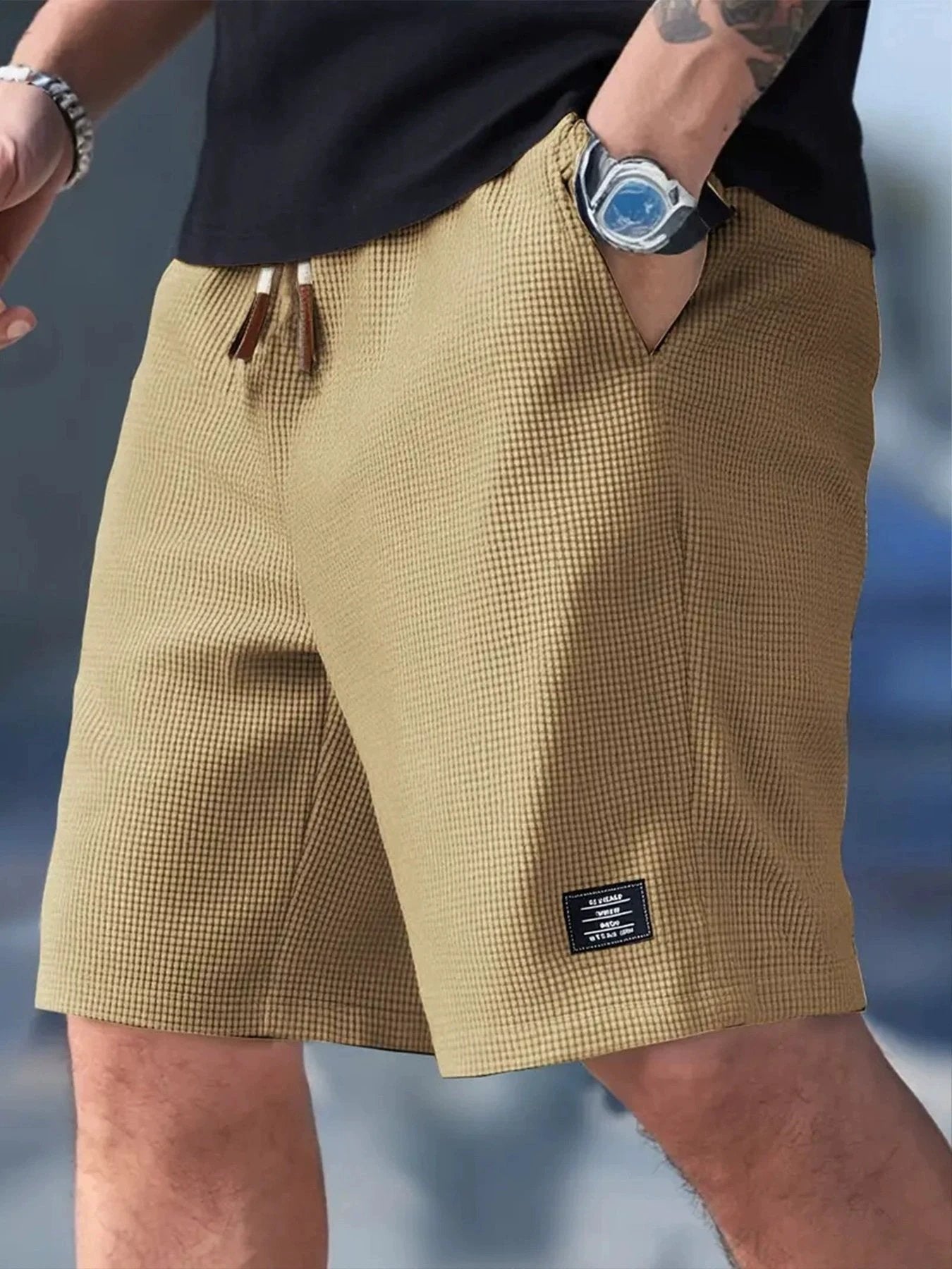 Men's Casual Sports Plus Size Loose Shorts by GJG Denim