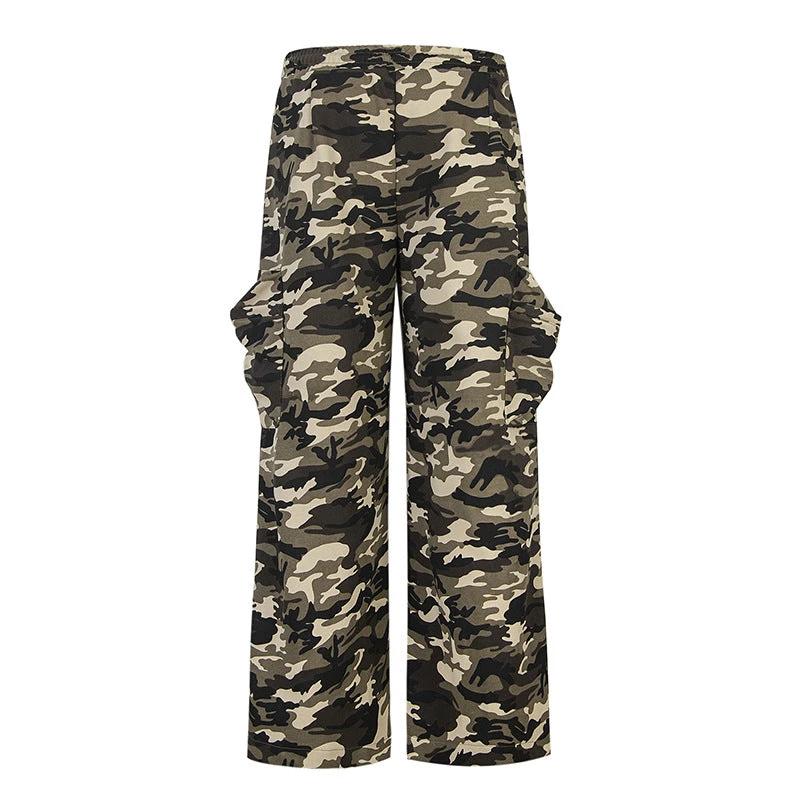 jogger sweatpants Loose Camouflage Pants Women by GJG Denim