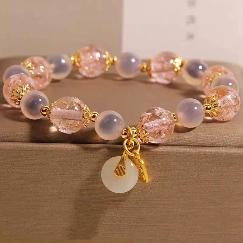 Natural Heart Agate Bracelet For Women by GJG Denim