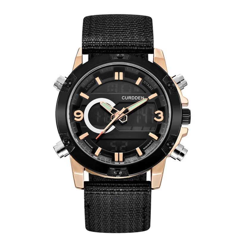 Men's Fashion Belt Multi-functional Watch by GJG Denim