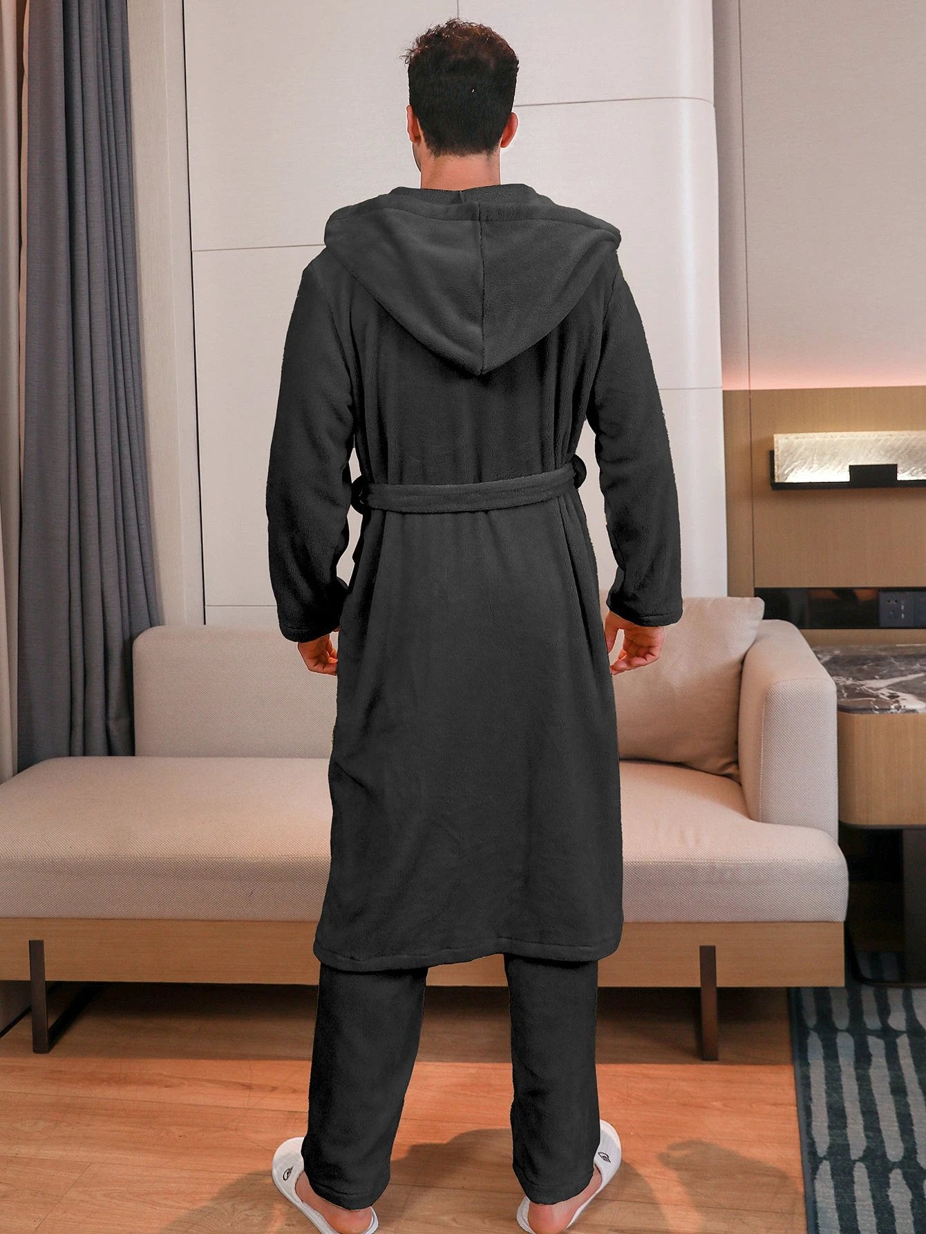 Long Sleeve Trousers Men's Pajama Set by GJG Denim