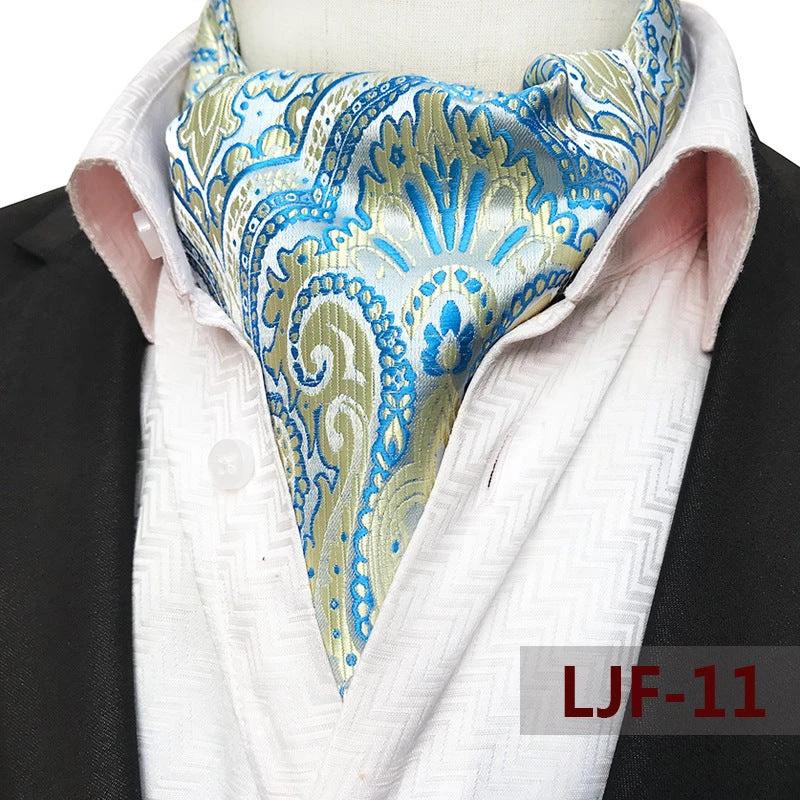 Men's Jacquard Polyester Scarf by GJG Denim