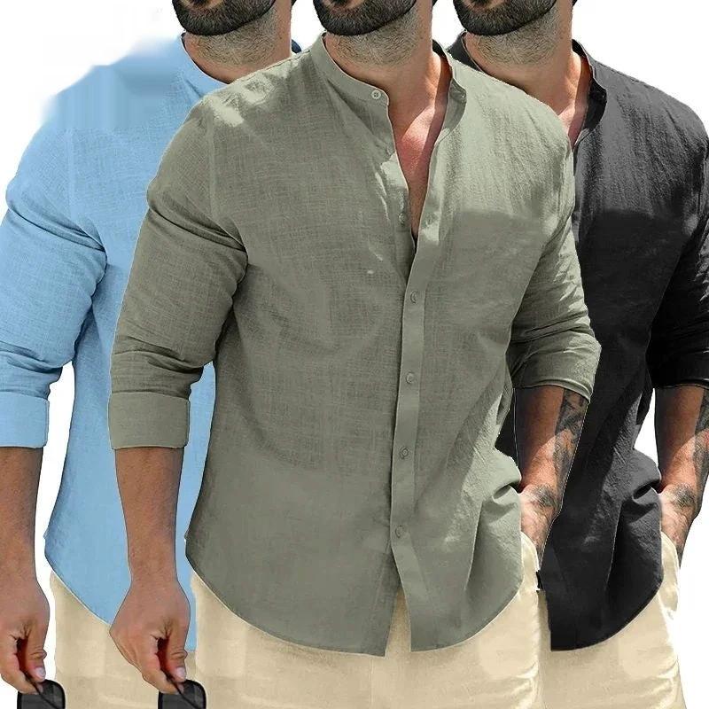 Men's Cotton Long Sleeve Shirts by GJG Denim