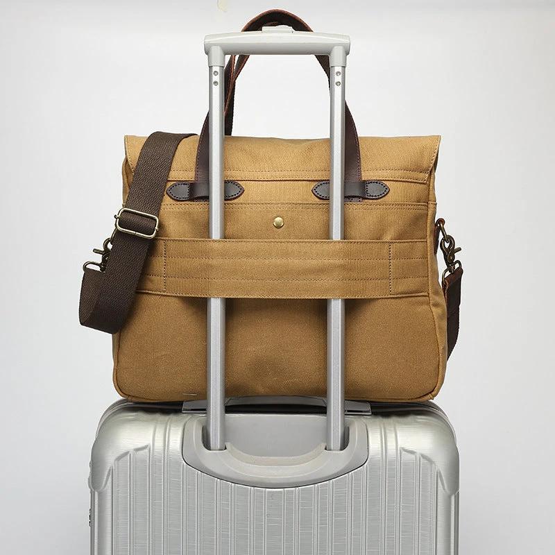 Men's One-shoulder Travel Briefcase by GJG Denim
