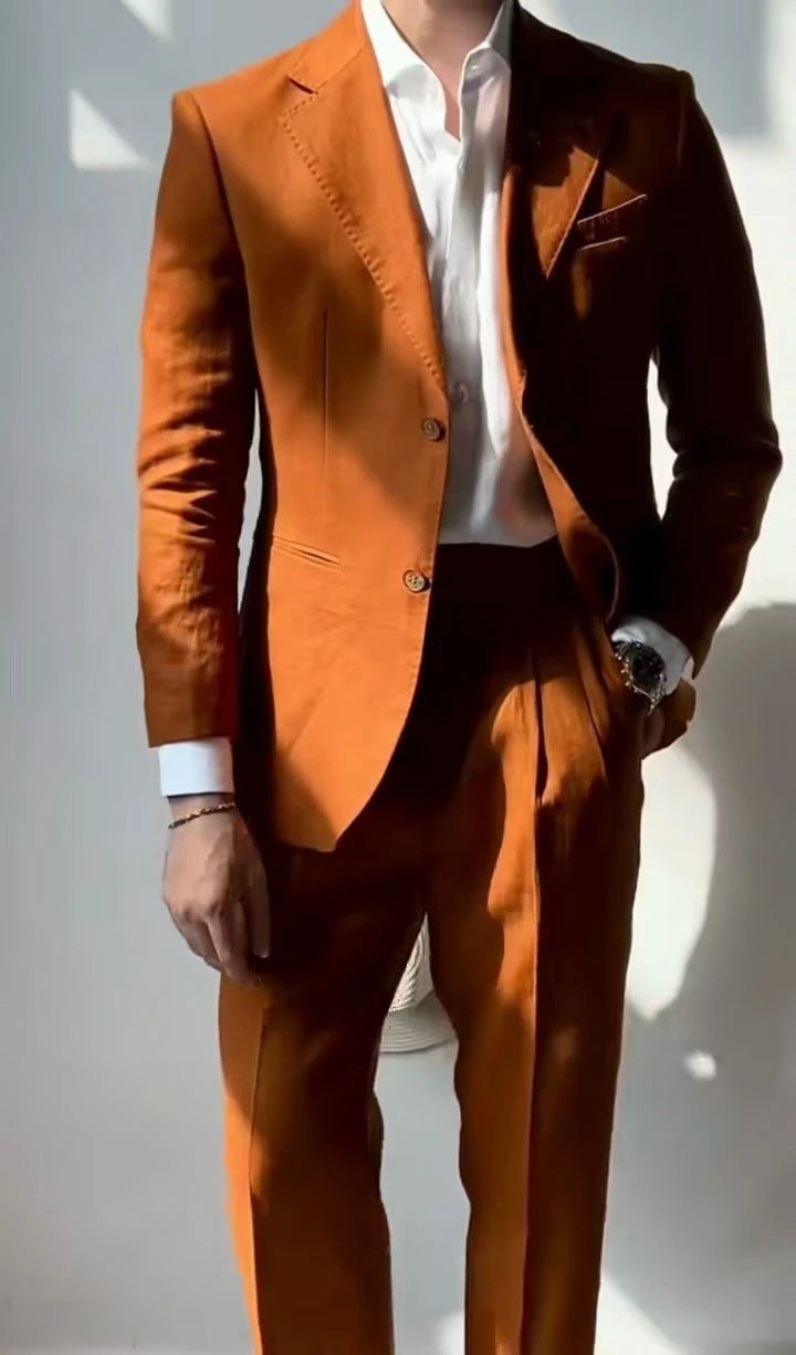 Casual And Lightweight Business Men's Suit by GJG Denim