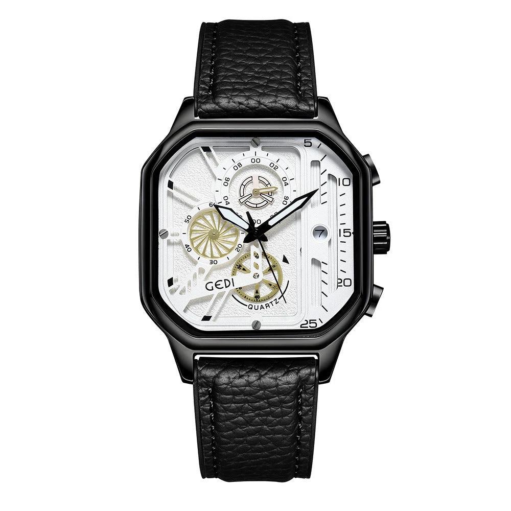 Men's Waterproof Quartz Watch Luminous by GJG Denim
