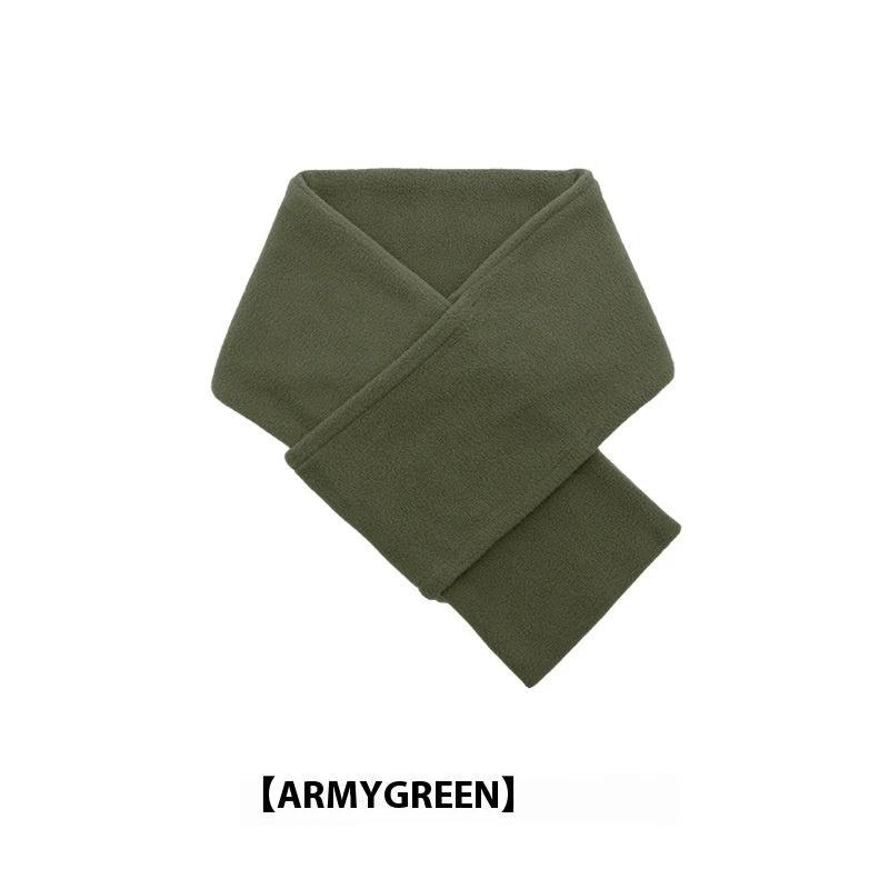 Autumn And Winter Warm Scarf Fashion Simple Solid Color Men's Polar Fleece by GJG Denim