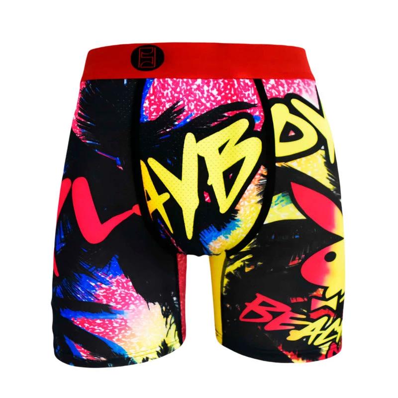 Cartoon Printed Quick-dry Men's Sports Fitness Extended Underwear by GJG Denim
