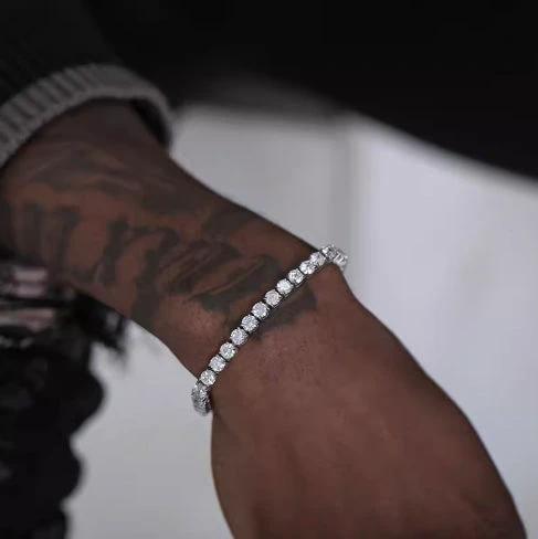 Men's S925 Sterling Silver Bracelet by GJG Denim