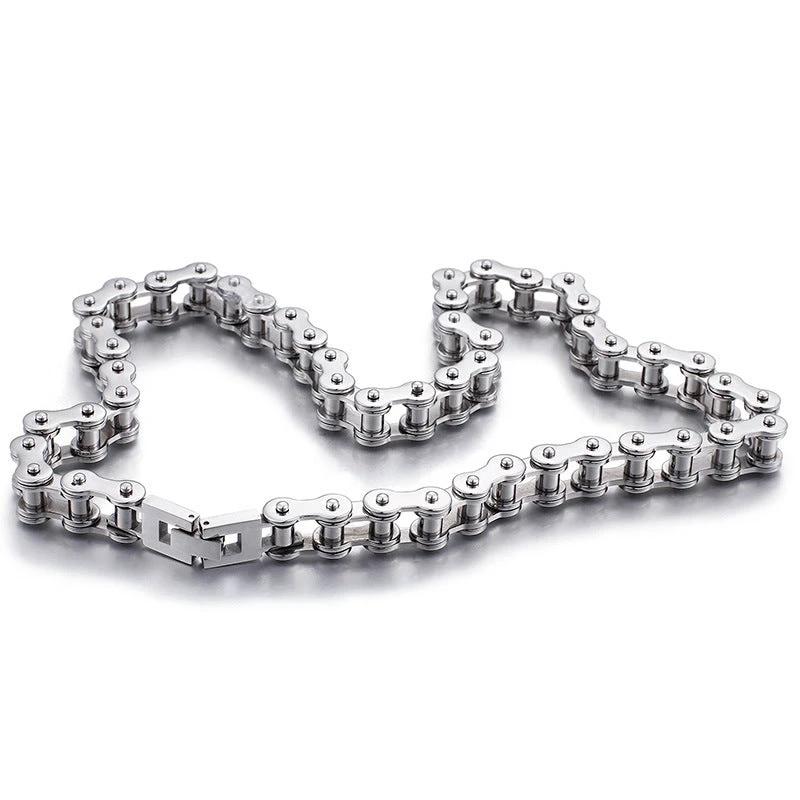 Titanium Steel Bike Chain For Men by GJG Denim