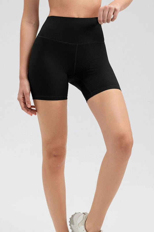 Wide Waistband Slim Fit Sports Shorts by Lady Ros