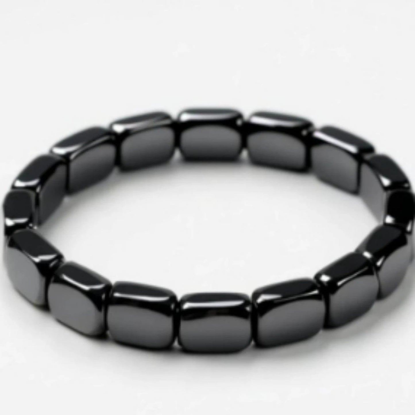 Natural Stone Crystal Hollow Bead Men's Bracelet by GJG Denim