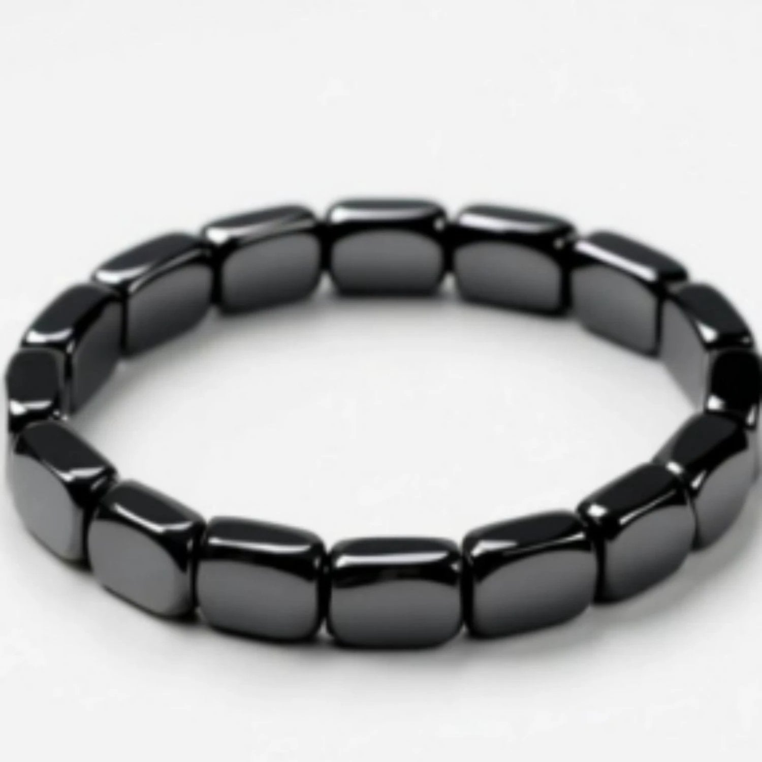 Natural Stone Crystal Hollow Bead Men's Bracelet by GJG Denim