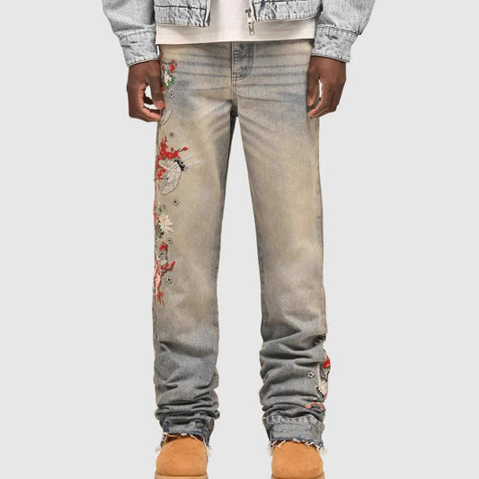 Men's Straight-Leg Denim Pants by GJG Denim