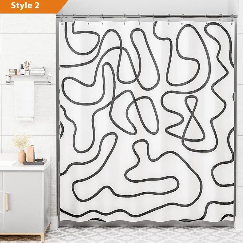 Bohemian Waterproof Shower Curtain by GJG Denim
