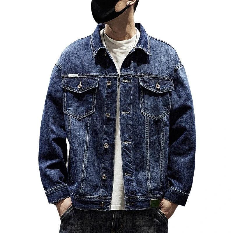 Men's Heavy Retro Denim Jacket by GJG Denim