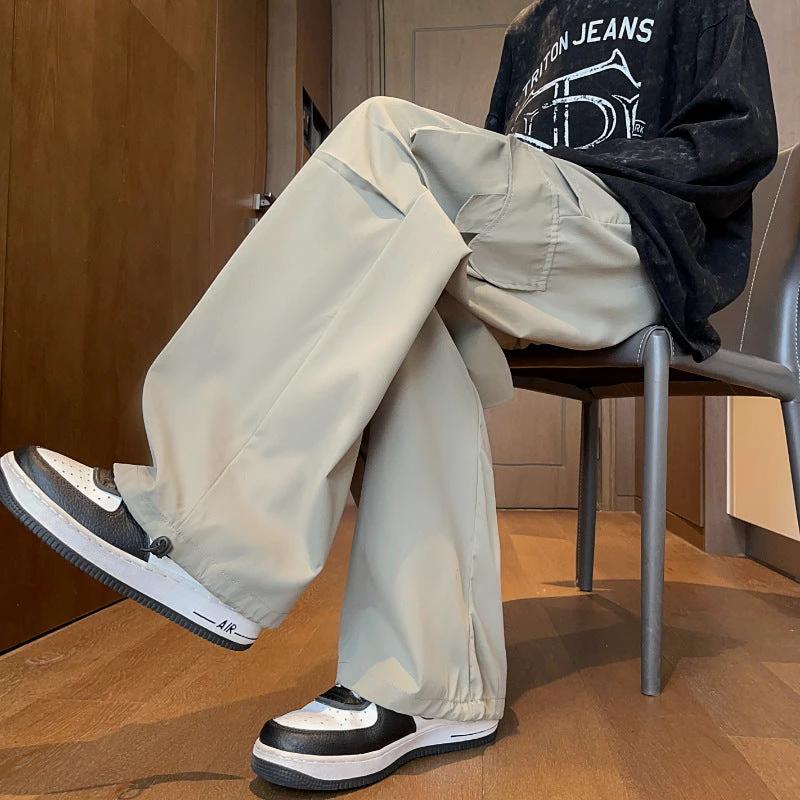 Loose Straight Casual Cargo Pants For Men by GJG Denim