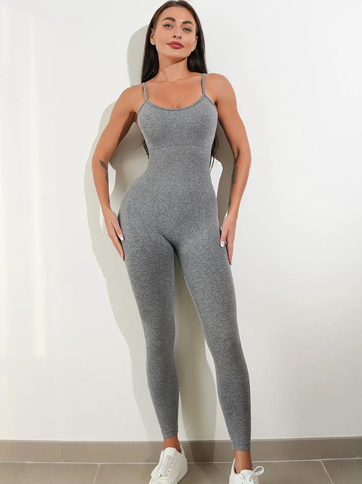 Womens Sexy Unitard One Piece Jumpsuit Spaghetti Strap Tummy Control Rompers Sleeveless Bodysuits Outfits by GJG Denim