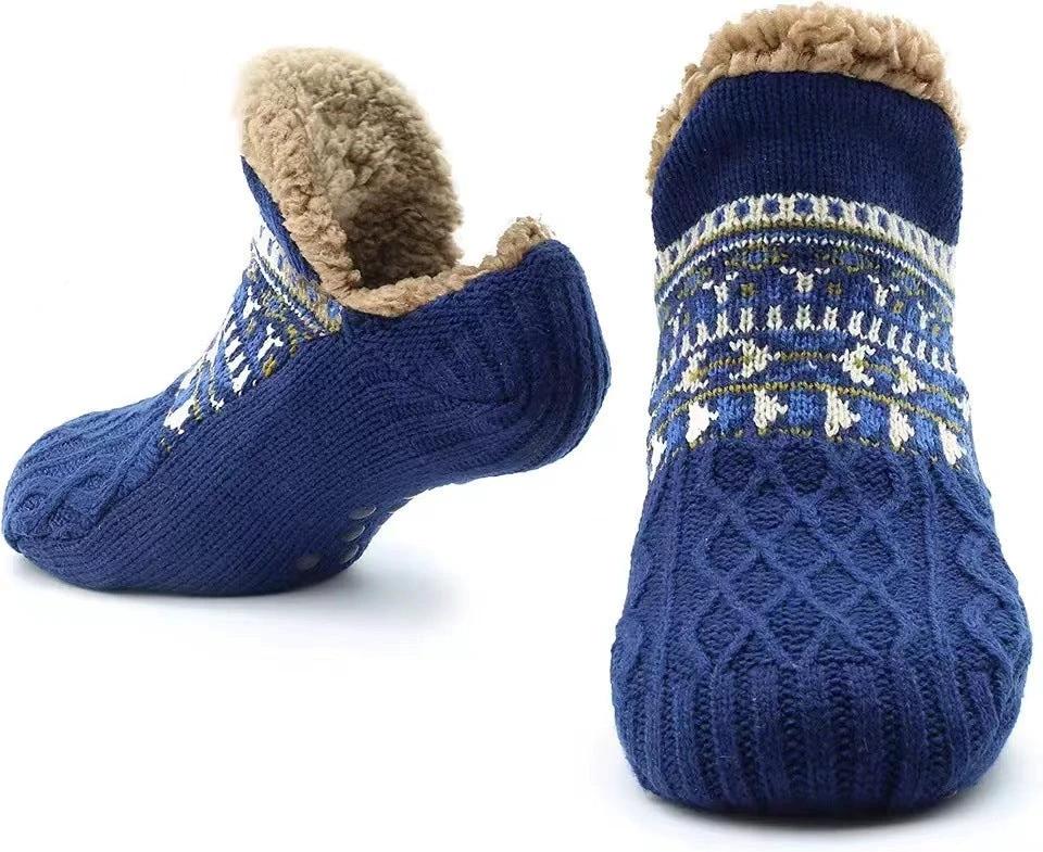 Men's Indoor Dragging Slipper Socks by GJG Denim