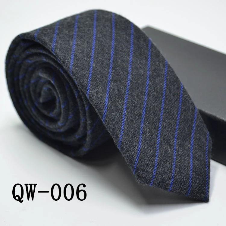 Men's Super Narrow Wool-like Elegant Tie by GJG Denim