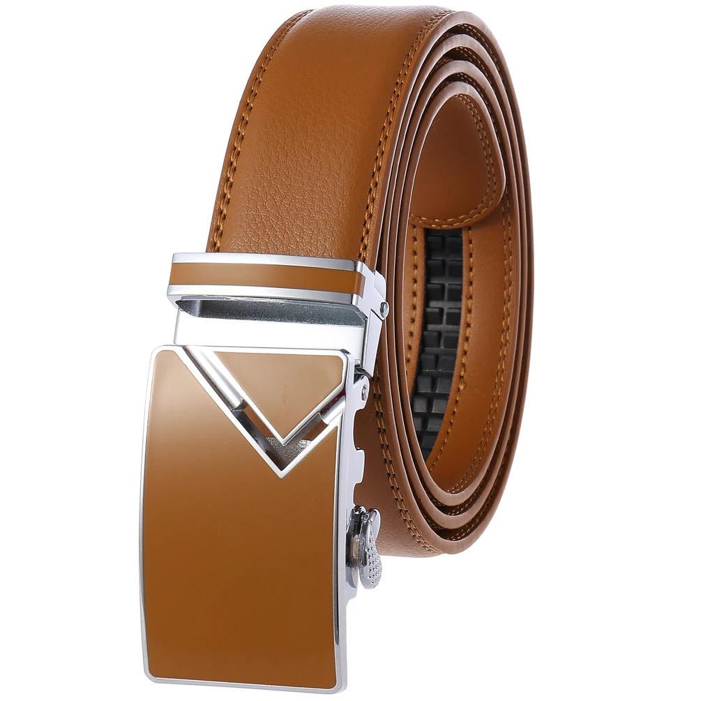 Men's Fashion Automatic Buckle Belts by GJG Denim