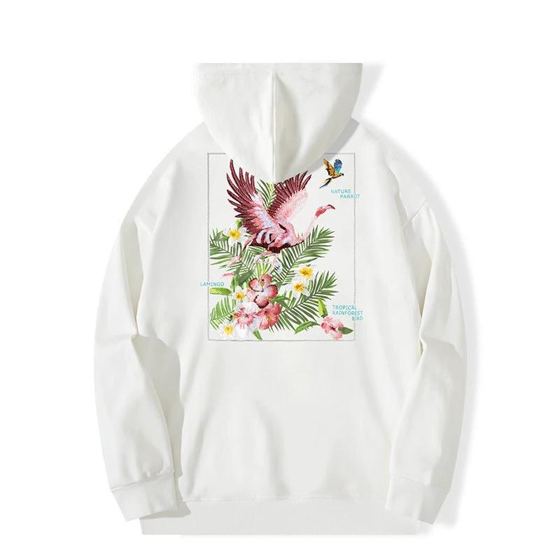 Men's Flamingo Hooded Sweater by GJG Denim