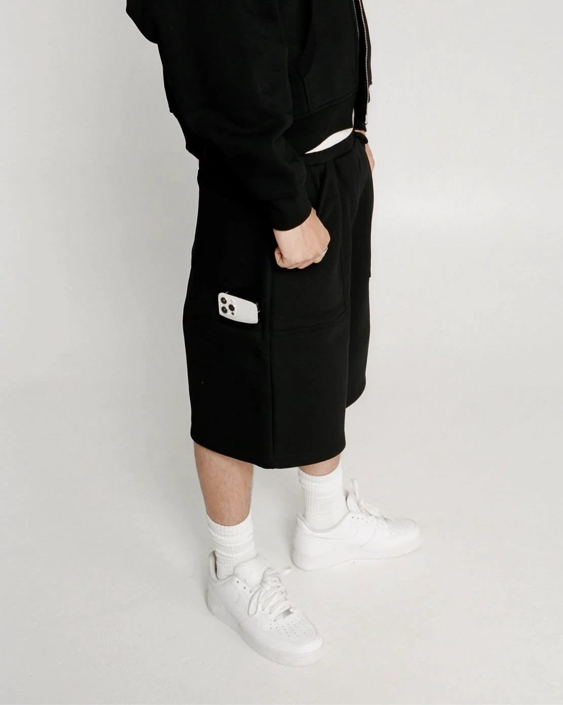 Minimalism Versatile Loose Cropped Pants Short Casual by GJG Denim