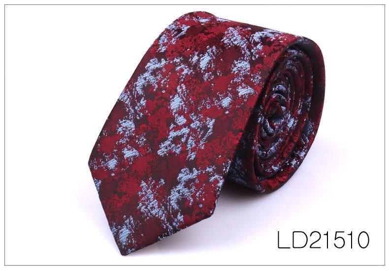 Men's Casual Fashion 6cm Flower Graffiti Tie by GJG Denim