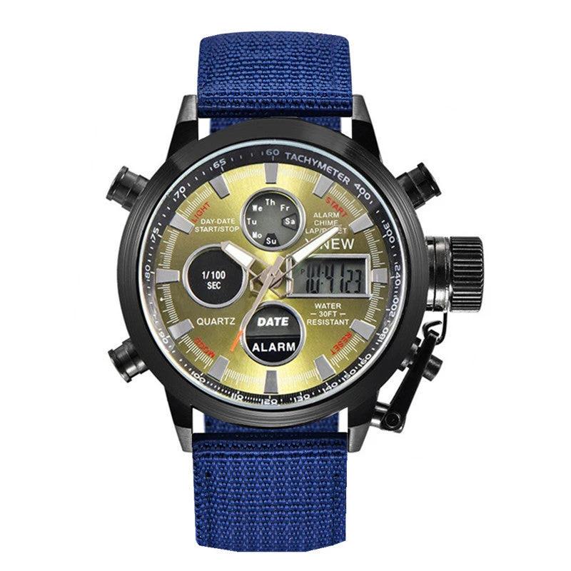 Men's Fashion Belt Multi-functional Watch by GJG Denim
