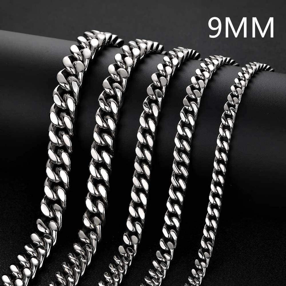 Stainless Steel Cuban Chain For Men by GJG Denim