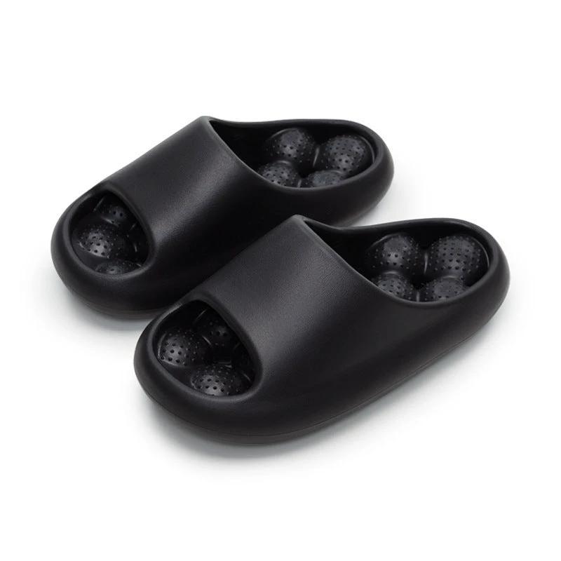 Ball Massage Sole Design Bathroom Slippers Women's House Shoes Indoor Non-Slip Floor Home Slippers Summer by GJG Denim