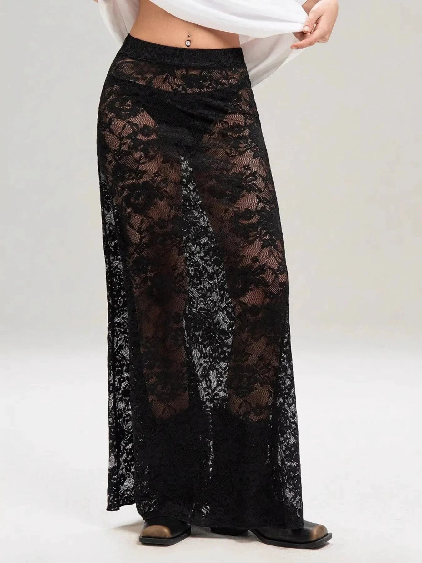 Lace Maxi Skirt by Lady Ros