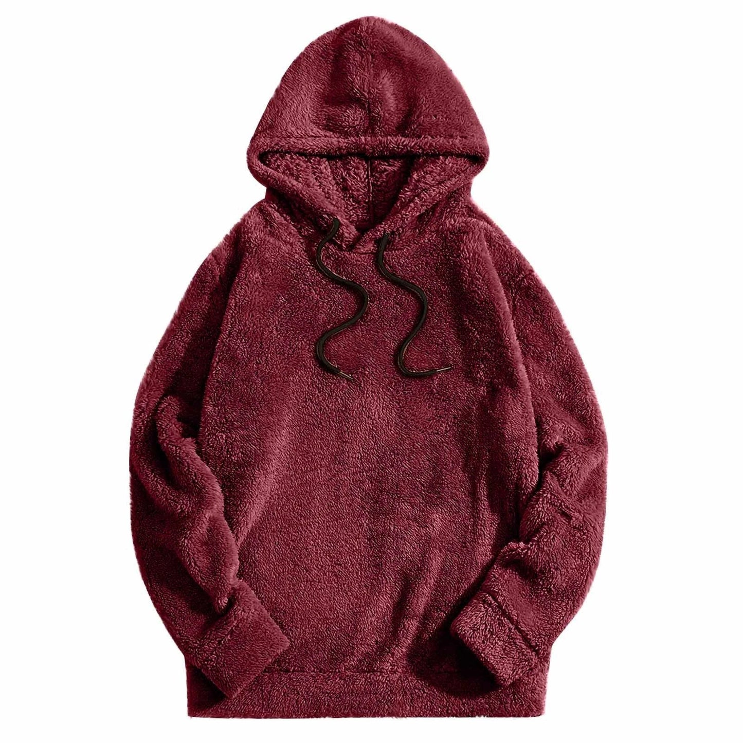 Men's Thick Double-sided Casual Loose Long-sleeved Hooded Sweater by GJG Denim