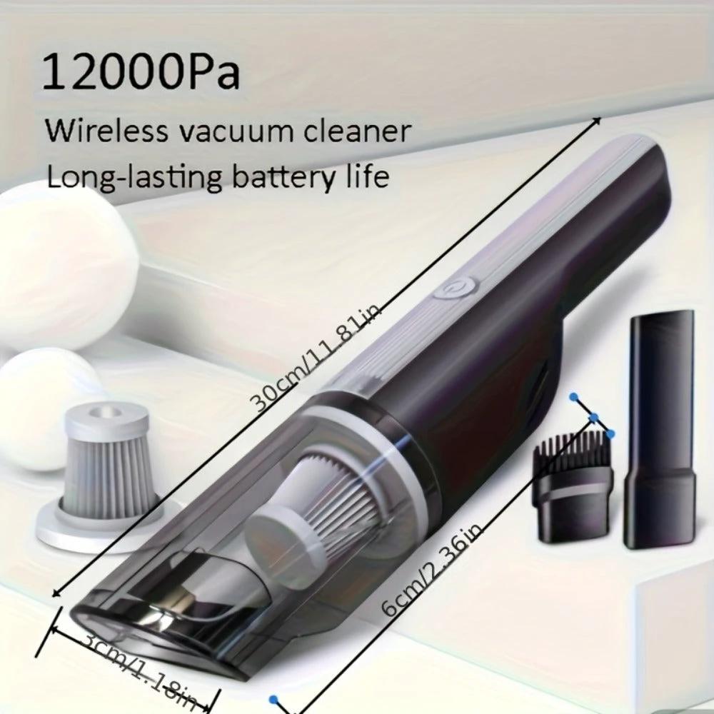 Wireless Silver Car Vacuum Cleaner Wireless Car With Strong Suction Handheld Vacuum Cleaner Small Mini Rechargeable Home Vacuum Cleaner by GJG Denim