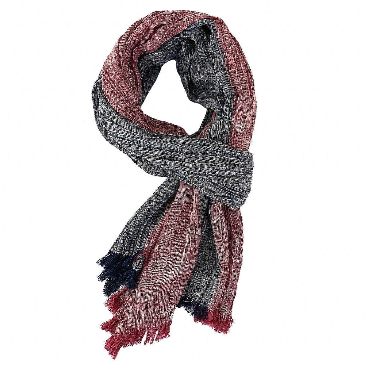 Men's Thin Striped Scarf by GJG Denim