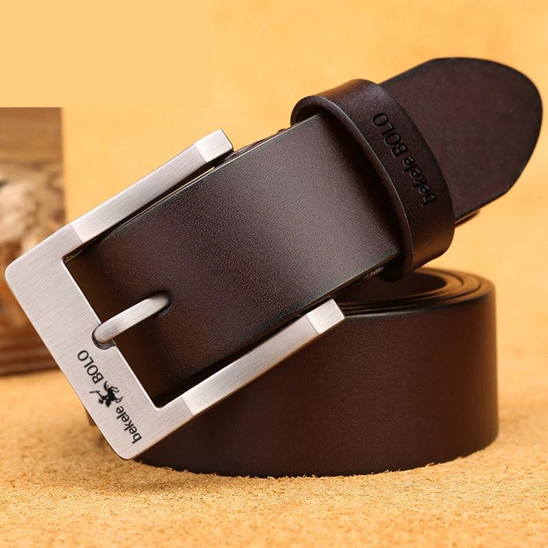 Simple And Versatile Men's Pin Buckle Belt by GJG Denim