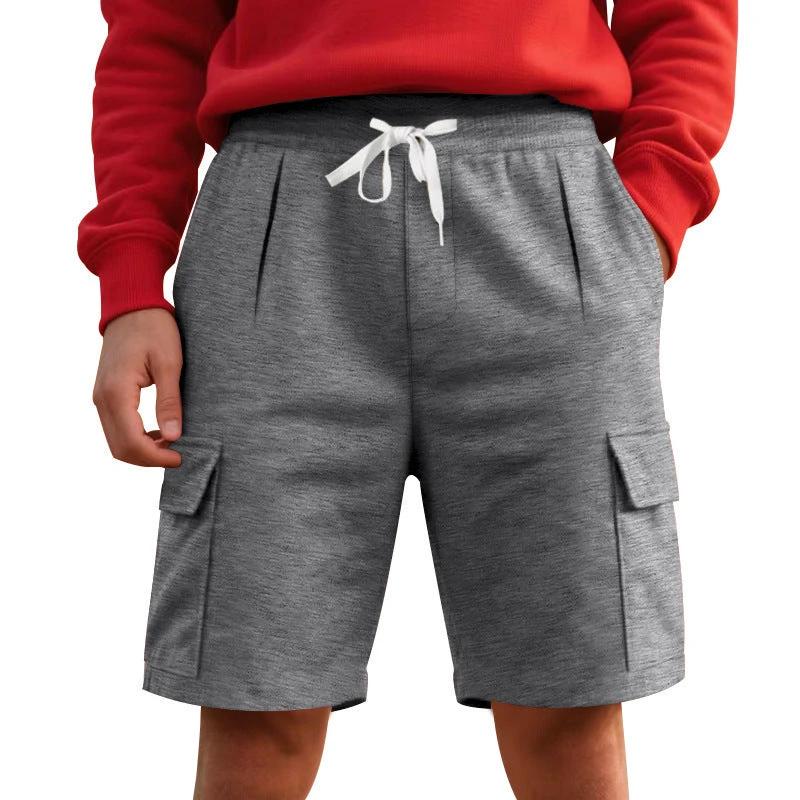 Men's Summer Sports Breathable And Loose Tooling Multi-pocket by GJG Denim