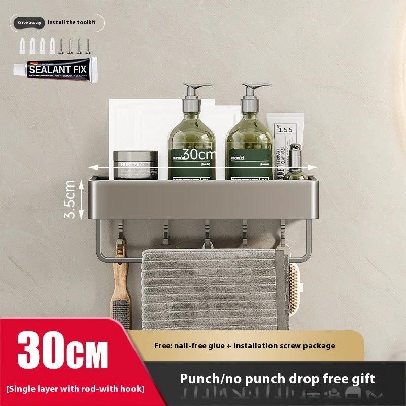 Bathroom Wall-mounted Storage Rack by GJG Denim