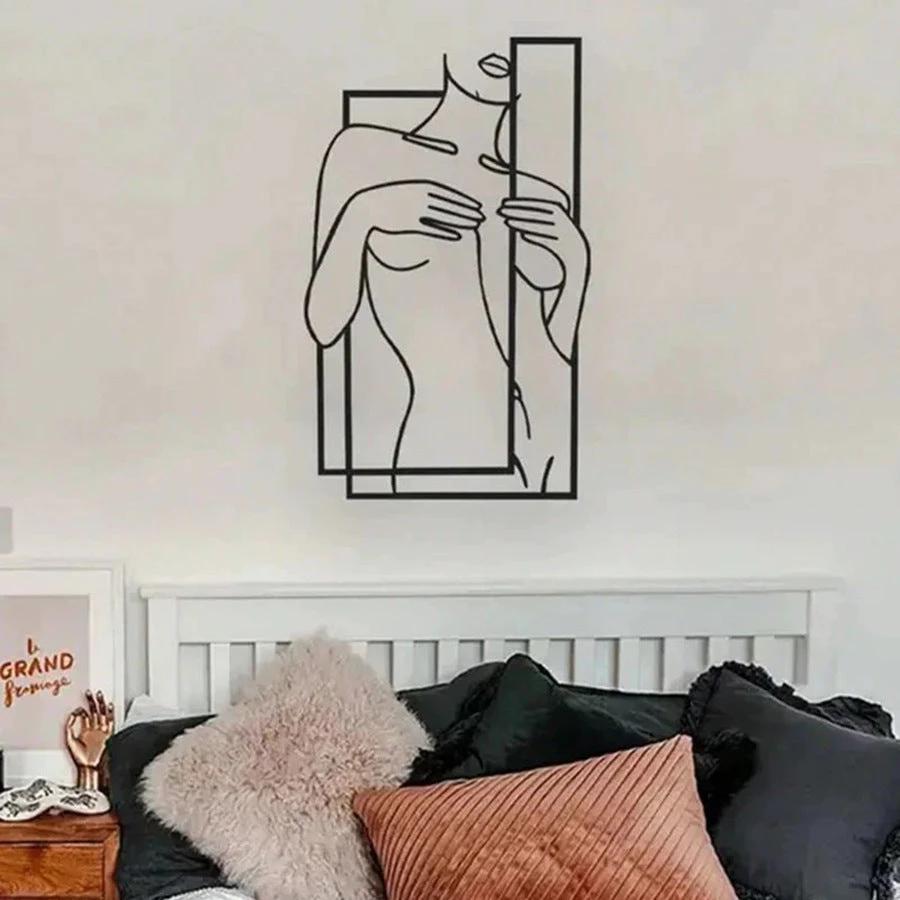 Girly Body Line Silhouette Wall Decoration by GJG Denim