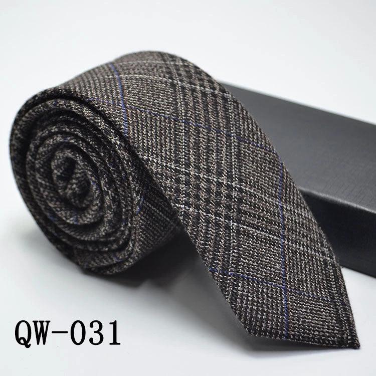 Men's Super Narrow Wool-like Elegant Tie by GJG Denim