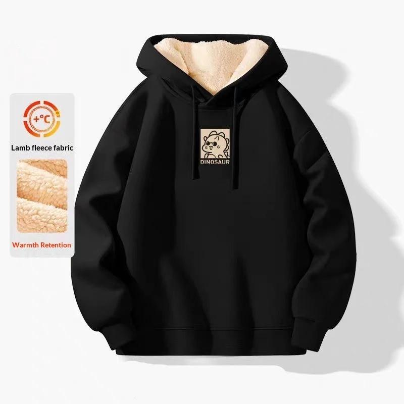 Men's Fleece-lined Hoodie Extra Soft And Extra Warm by GJG Denim