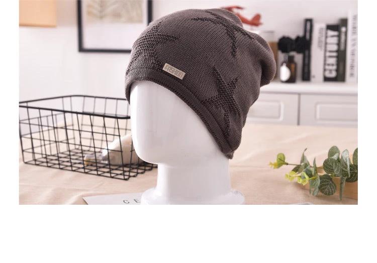 Men's Fashion Knitted Outdoor Warm Woolen Beanie by GJG Denim