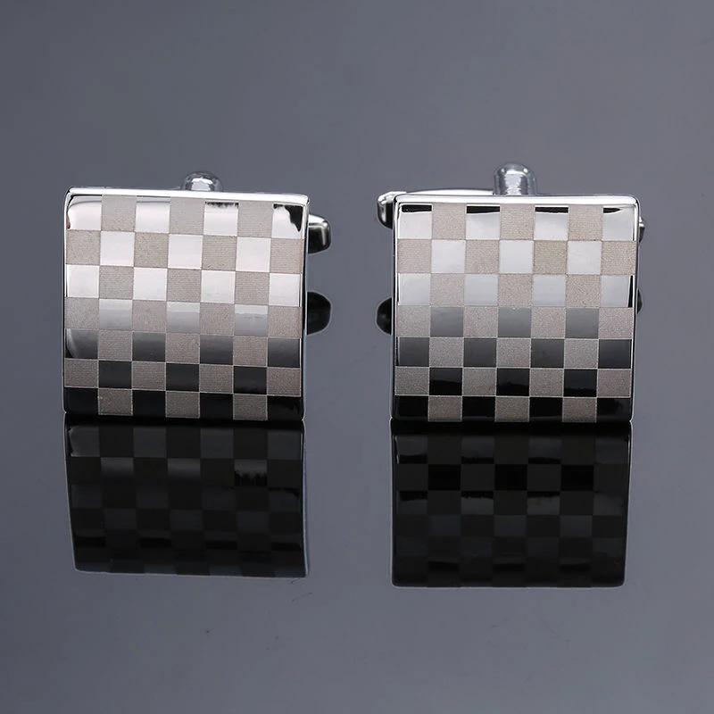 Copper Black Golden And Silver Laser Metal Cufflinks For Men by GJG Denim