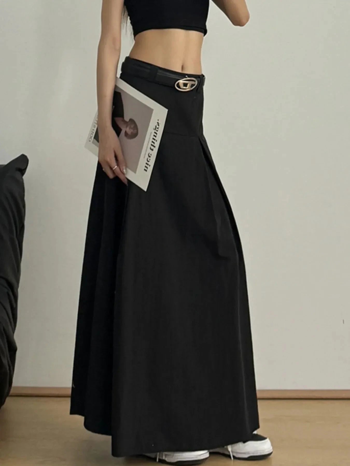 High Waist A-Line Maxi Skirt by Lady Ros