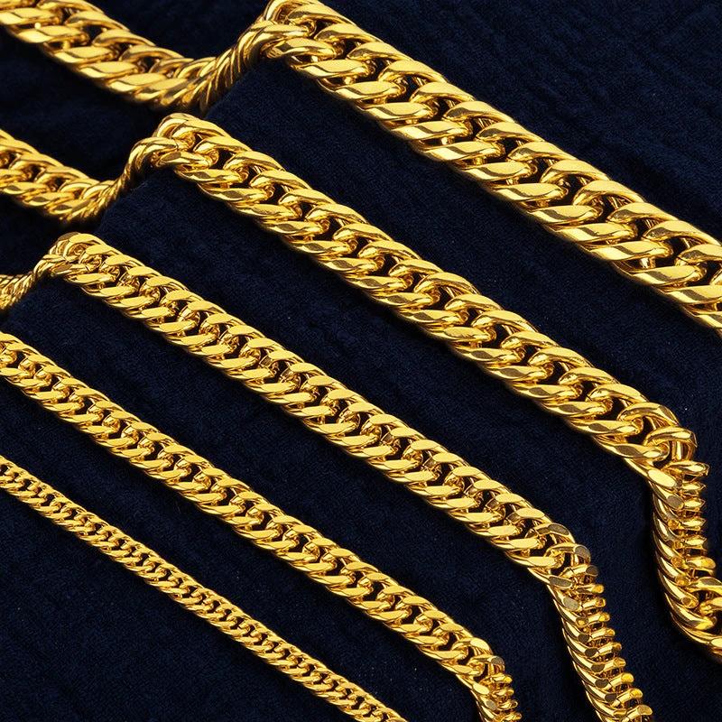 Men's Gold Necklace by GJG Denim