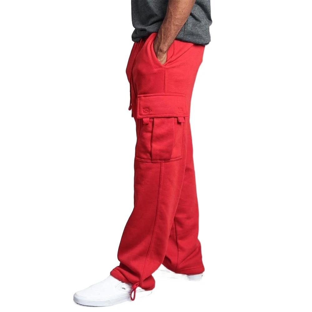Men's Casual Multi Pocket Cargo Sweatpants by GJG Denim