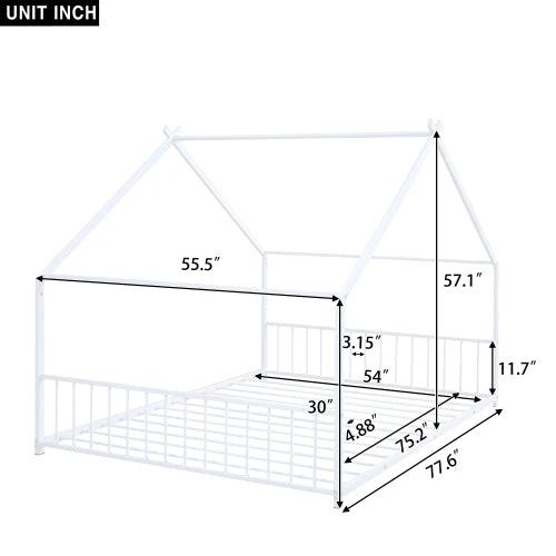 Full Size Metal Household Bed by GJG Denim