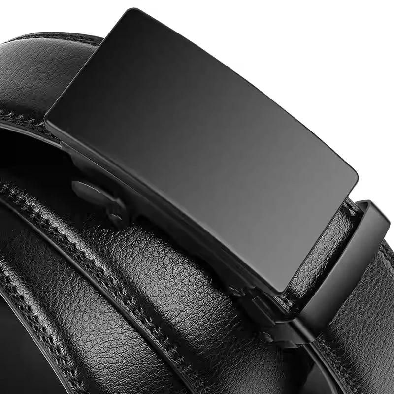 Men's High-end Genuine Leather Automatic Buckle Belt by GJG Denim